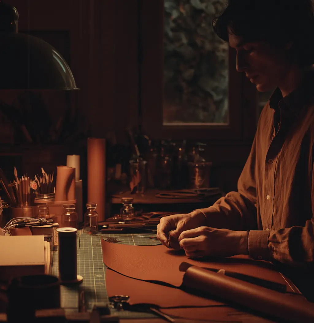 Luxury editorial composition